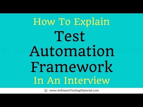 How To Explain Test Automation Framework To The Interviewer