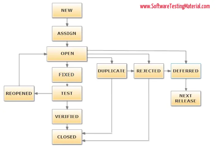 Bug Life Cycle Flow Chart