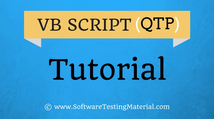 VBScript for Automation (QTP/UFT) Testing