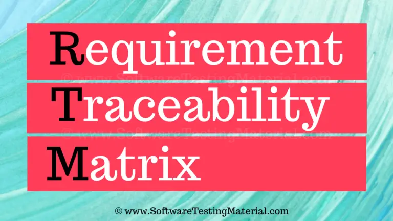 Requirements Traceability Matrix