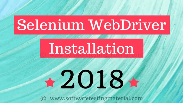 Install Selenium WebDriver