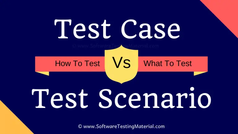 Difference Between Test Scenario Vs Test Case