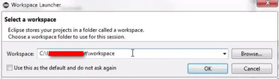 Install Eclipse - Choose Workspace