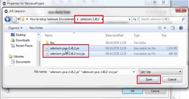 Install Selenium WebDriver - Add External Jars