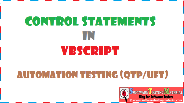 Control Statements VBScript | Automation Testing QTP/UFT