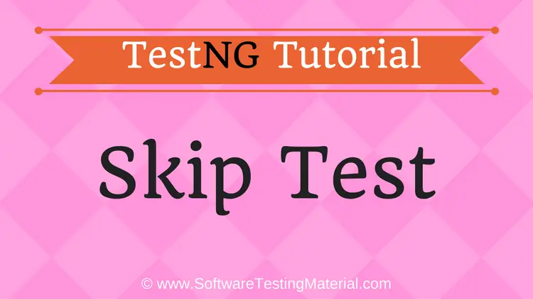 Skip TestNG Test