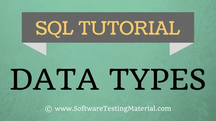 SQL Data Types