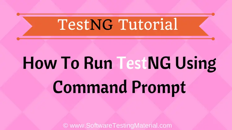 TestNG using command prompt