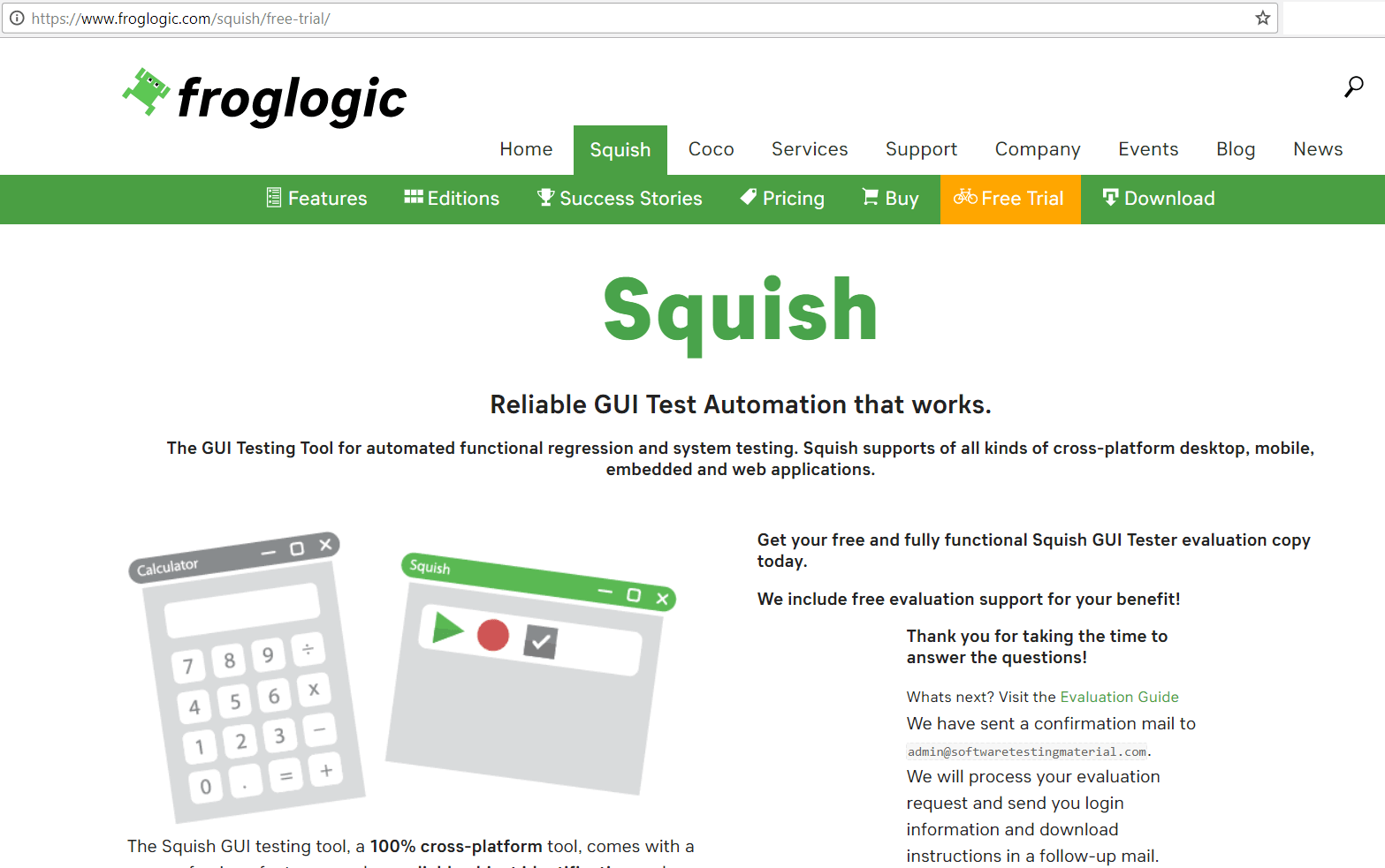 Froglogic Squish Installation 3