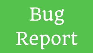 Bug Report