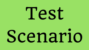 Test Scenario