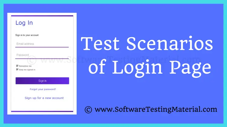 How to write Test Cases for a Login Page