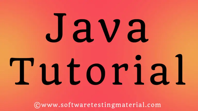 Java Tutorial