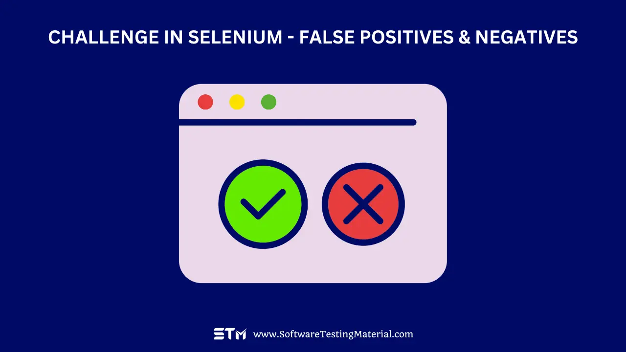 Challenge in Selenium - False Positives & Negatives