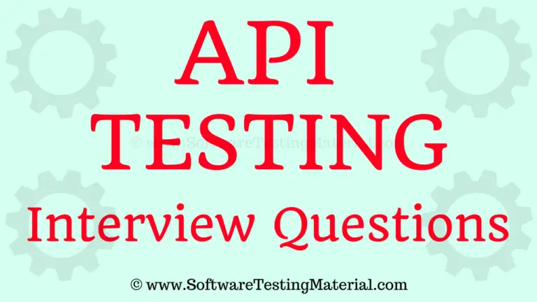 API Testing Interview Questions