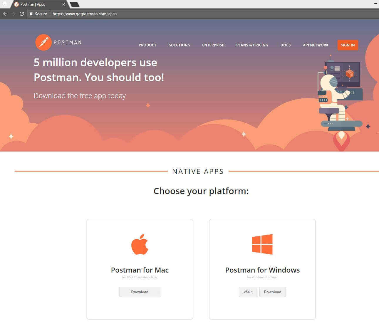 download postman for windows