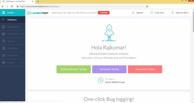 LambdaTest Cross Browser Testing Tool Hands-on Review