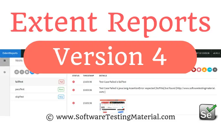 Extent Reports Selenium Version 4 – Software Testing Material