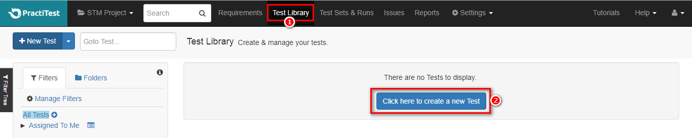 PractiTest Test Library