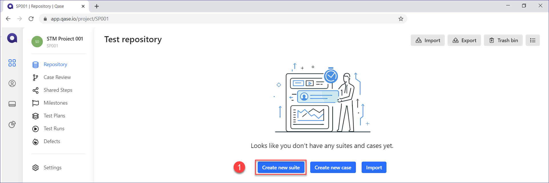 Qase Create Test Suite