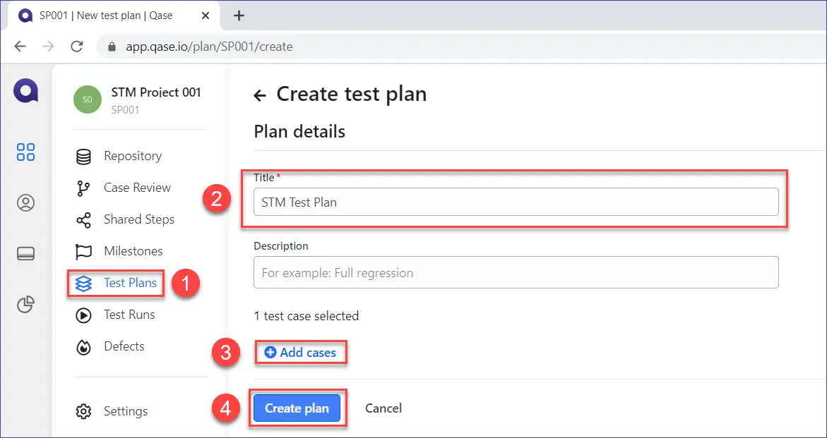 Qase Test Plan