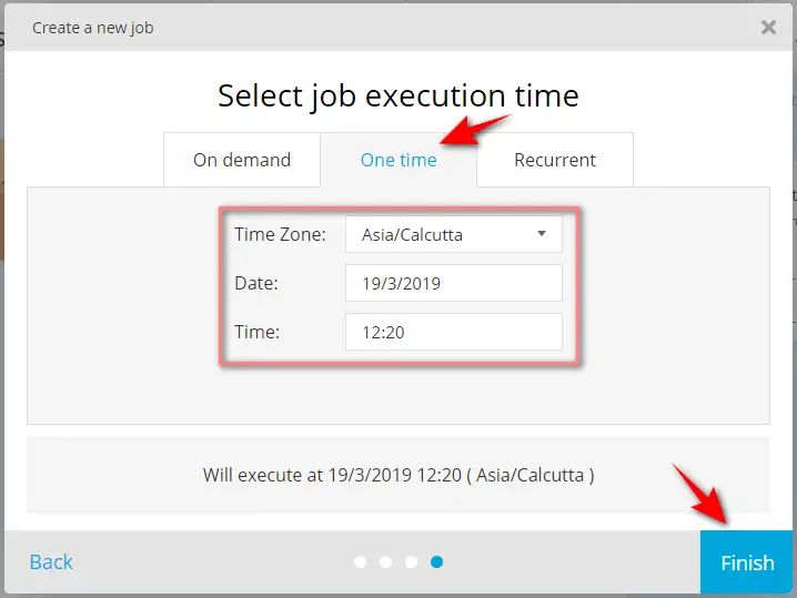 TestProject OnTime Job