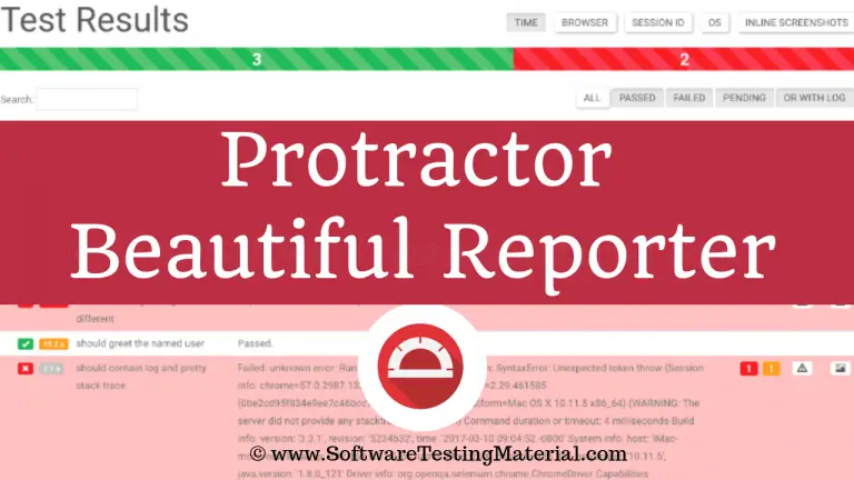 Generate Reports using Protractor Beautiful Reporter