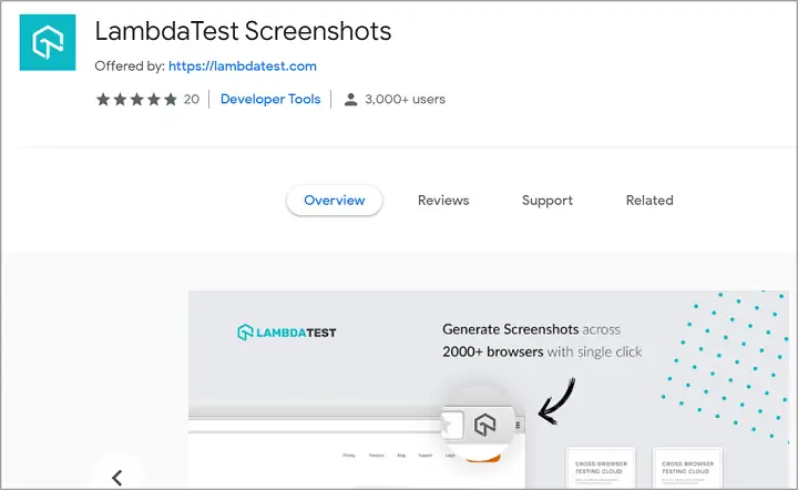 LambdaTest Screenshots