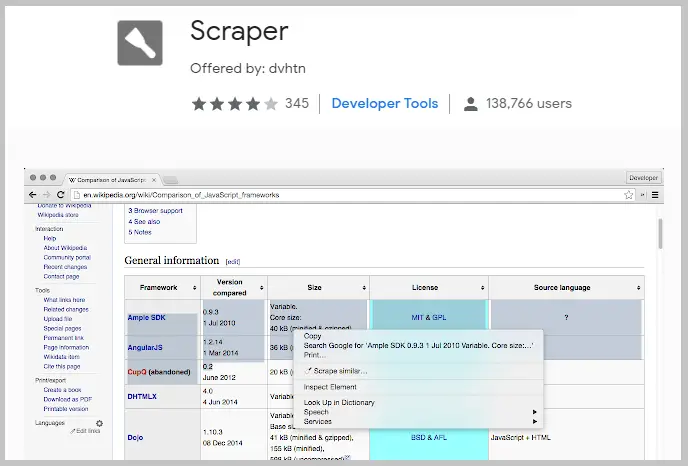 Scraper