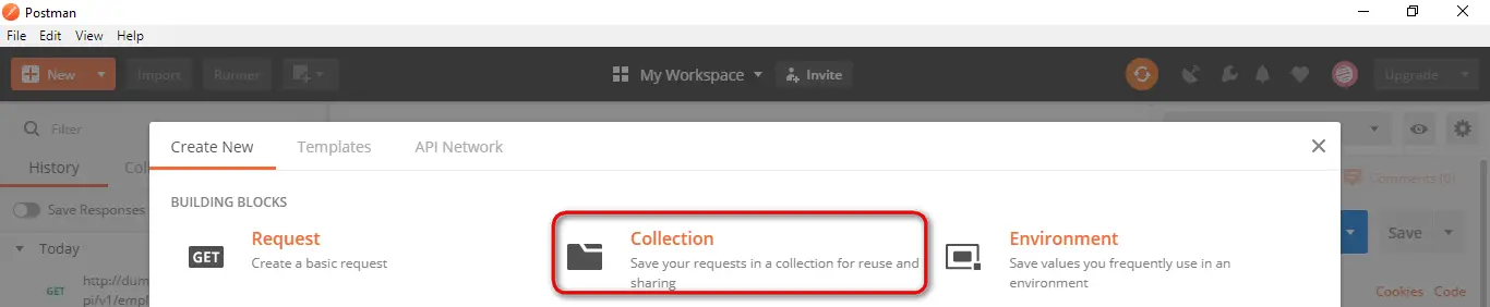 Postman New Collection