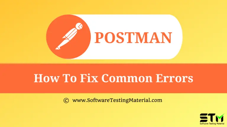 How To Fix Common Errors In Postman