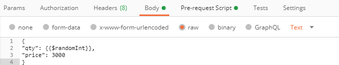 Postman Built In Random Variables Body