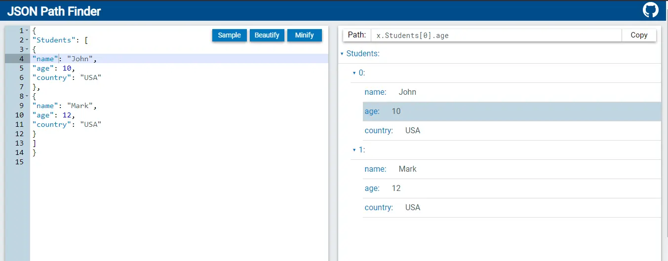 Postman JSON PathFinder