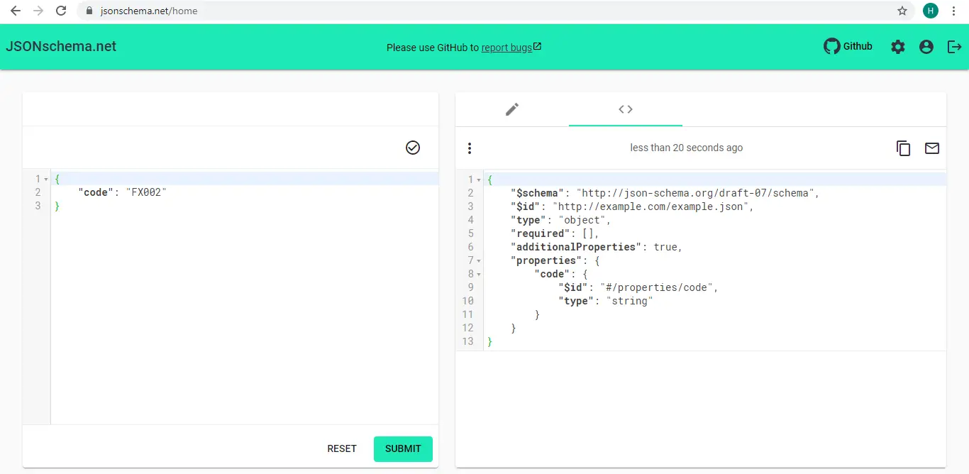 Postman JSON Schema Validation