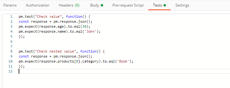 Postman JSon Body