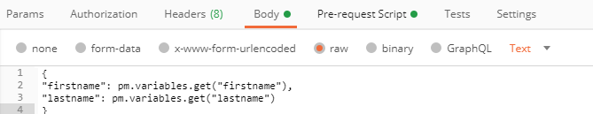 Postman JavaScript Lodash Body