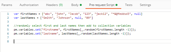 Postman JavaScript Lodash