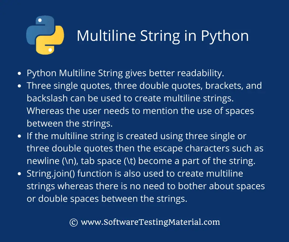 Multiline String in Python