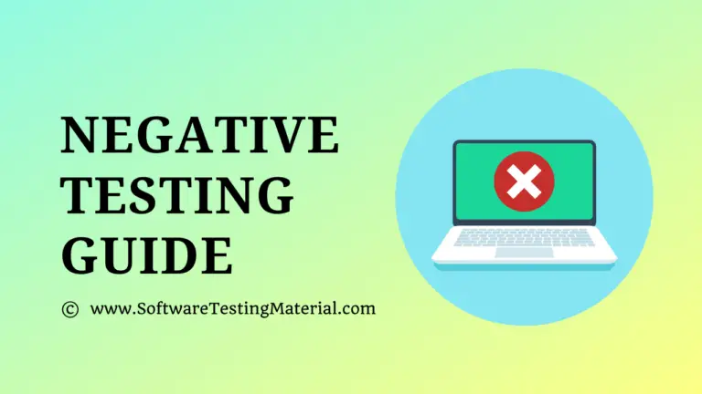 Negative Testing Guide – Explained with Real-Time Examples