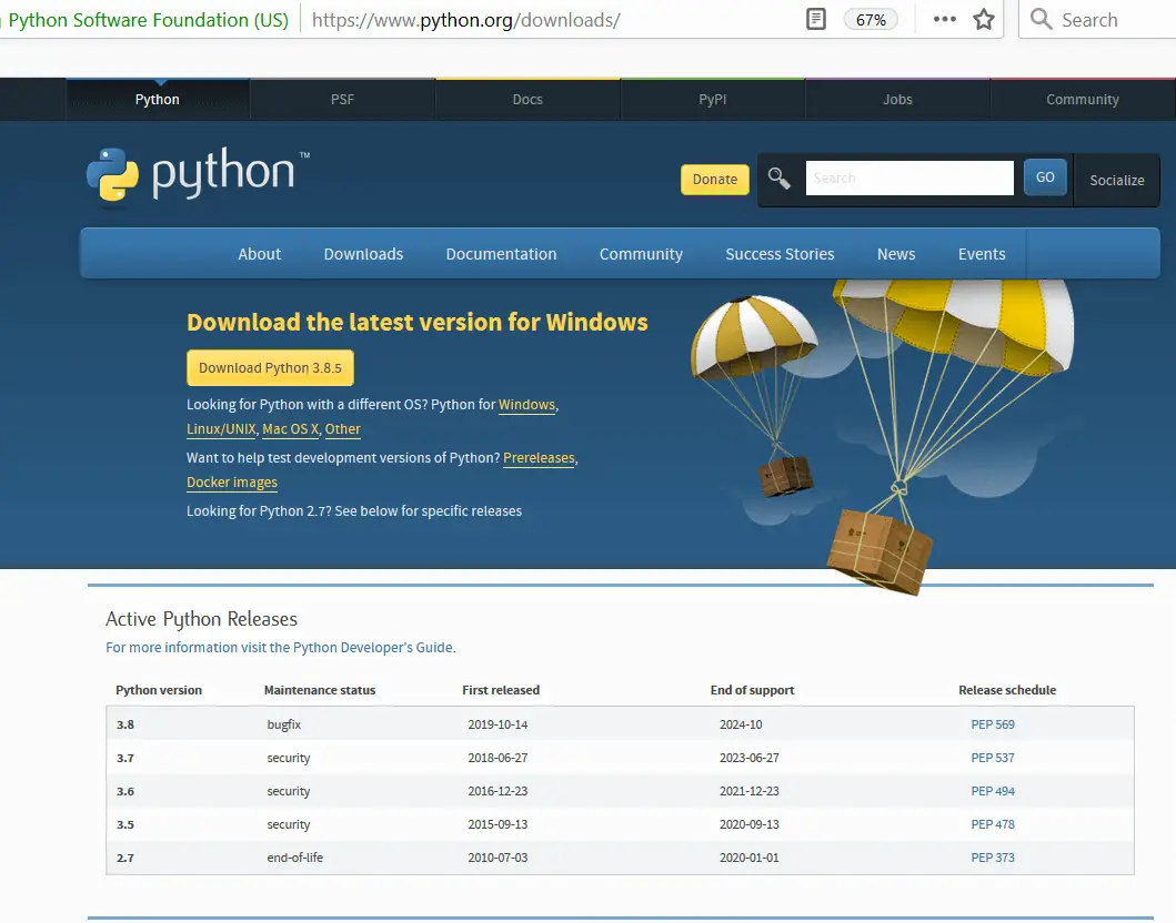 python selenium download file