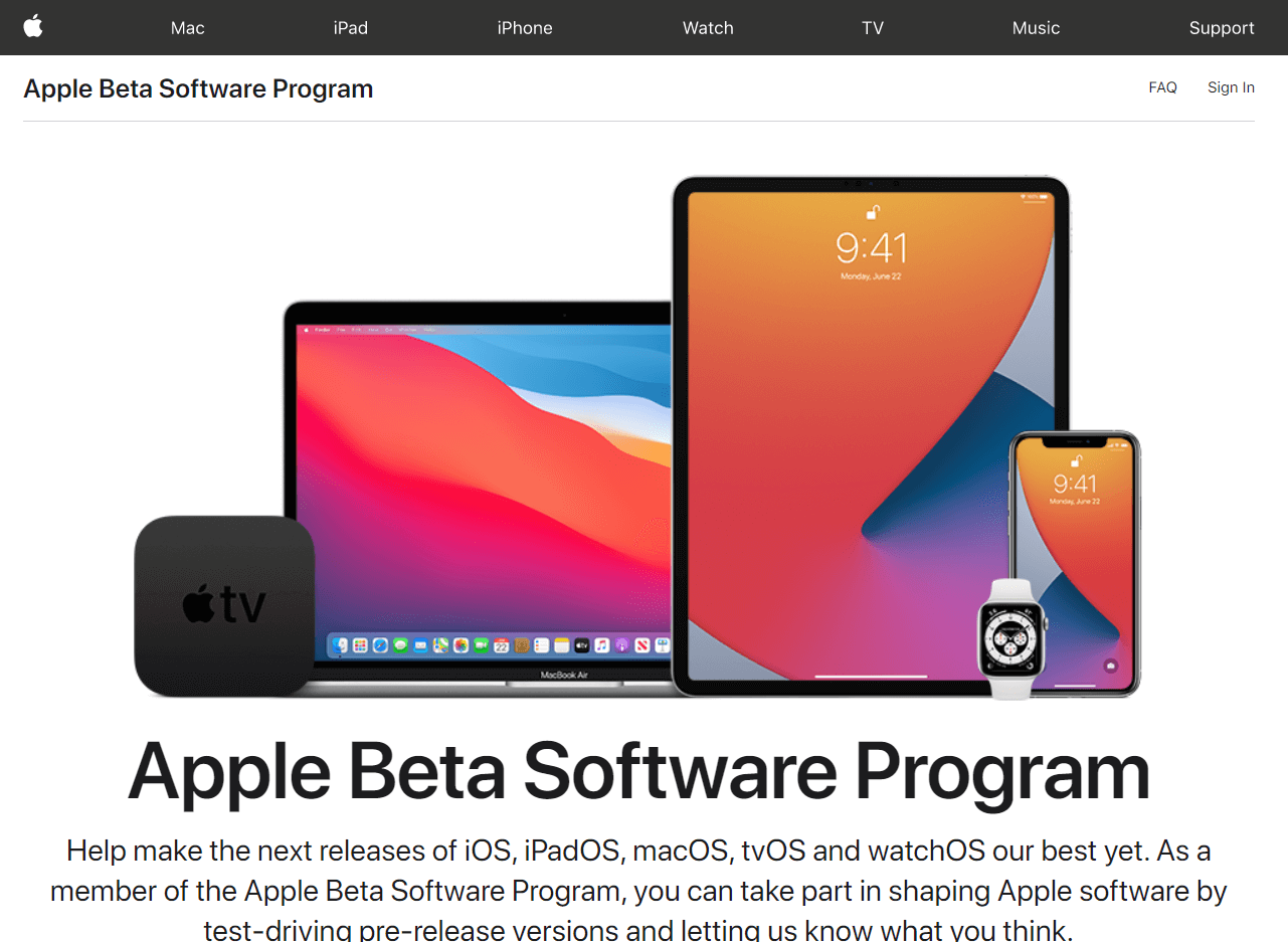 Apple Beta Software Program