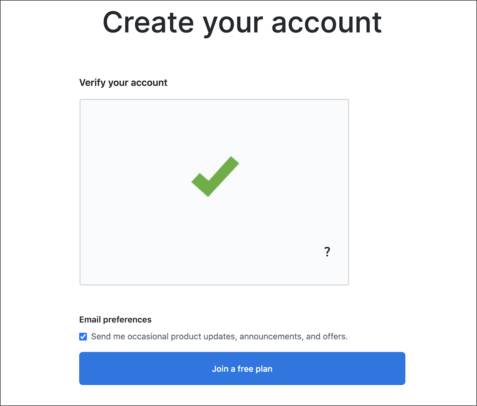 Create Your Account