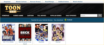 Toonget anime cheap