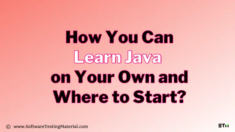 How You Can Learn Java on Your Own and Where to Start?