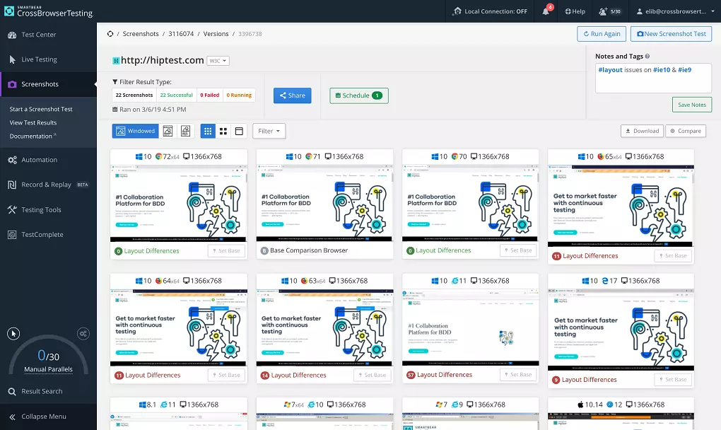 CrossBrowserTesting Visual Testing Solution