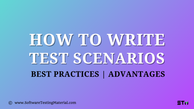 How To Create Test Scenarios With Examples