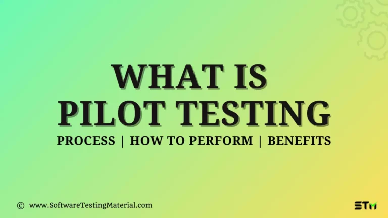 Pilot Testing
