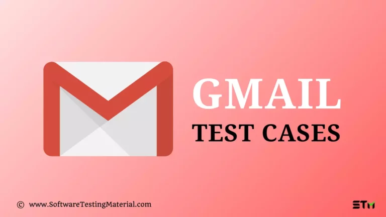 Test Scenarios of GMail