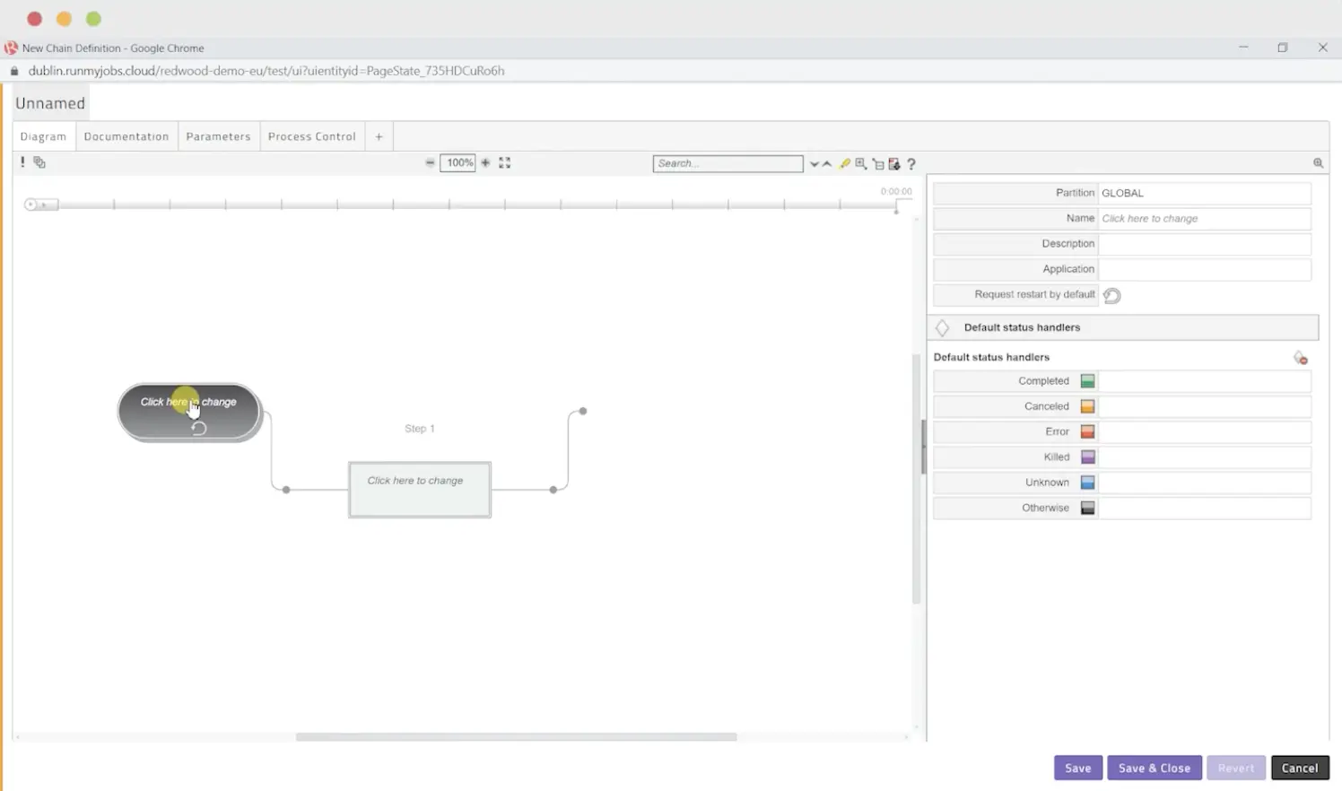 Redwood RunMyJobs New Chain Diagram