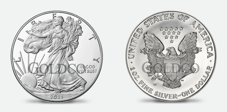 Silver American Eagle Type 1 & 2